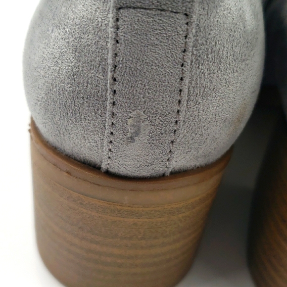 Sonoma 9.5 Medium Ankle Boots Gray, Side Zip. - Picture 5 of 8